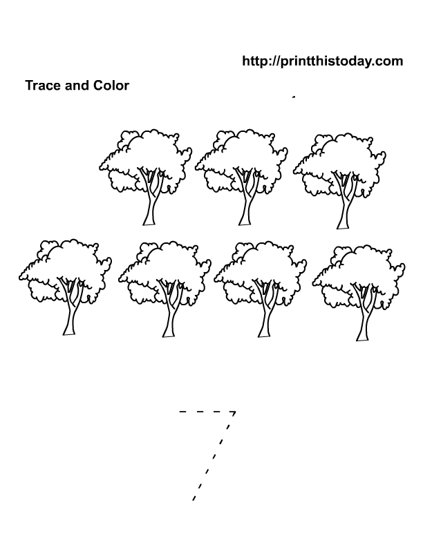 Free Printable Spring Flowers Math worksheets for Preschool