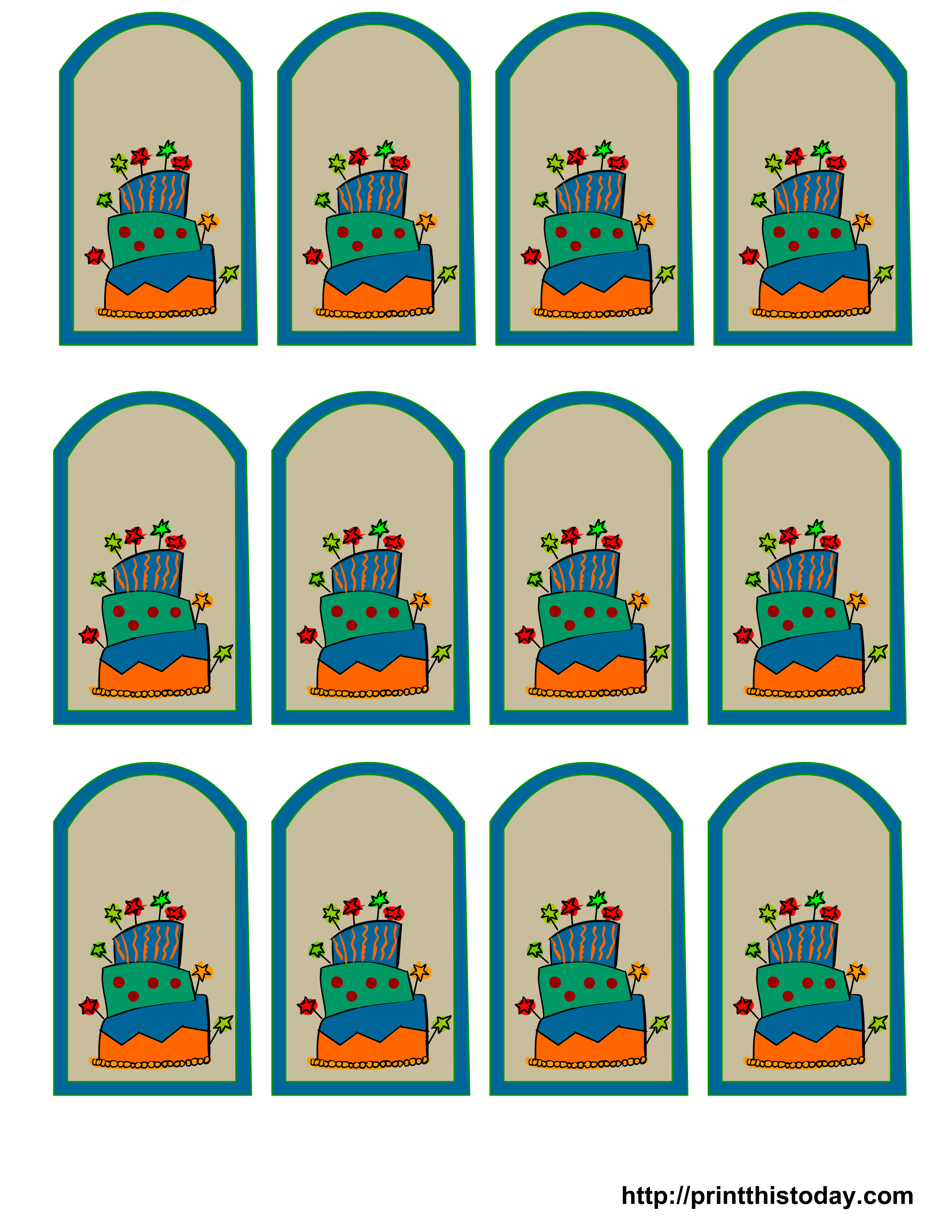 Free Printable Birthday Favor Tags