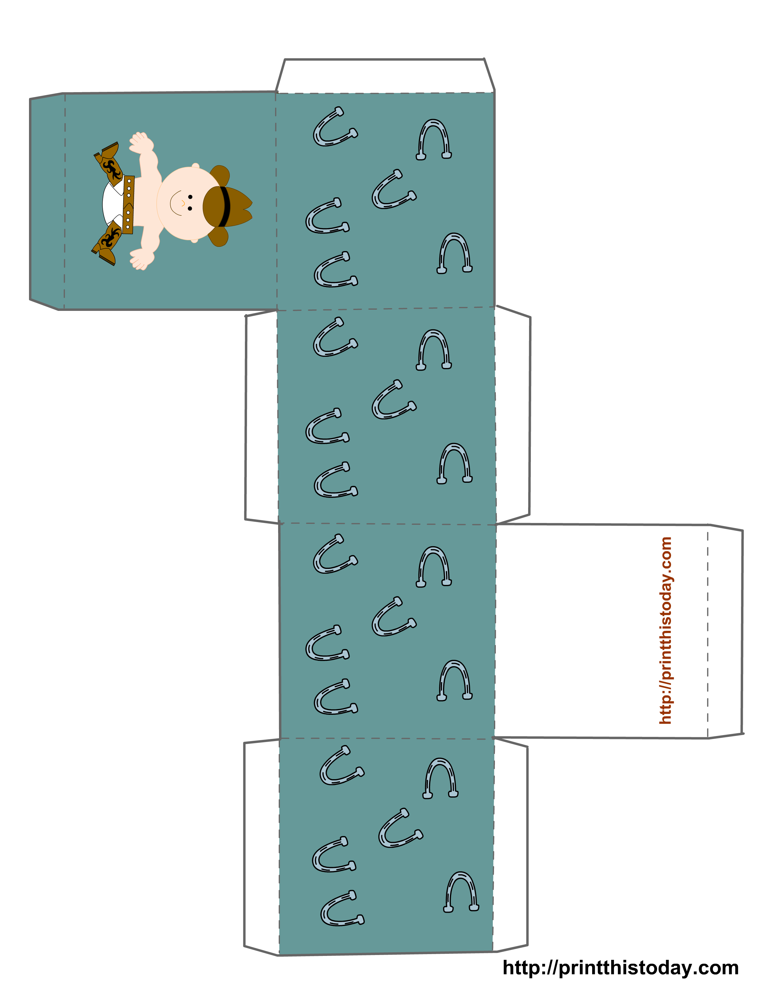 Free Printable Baby Shower Favor Box Templates