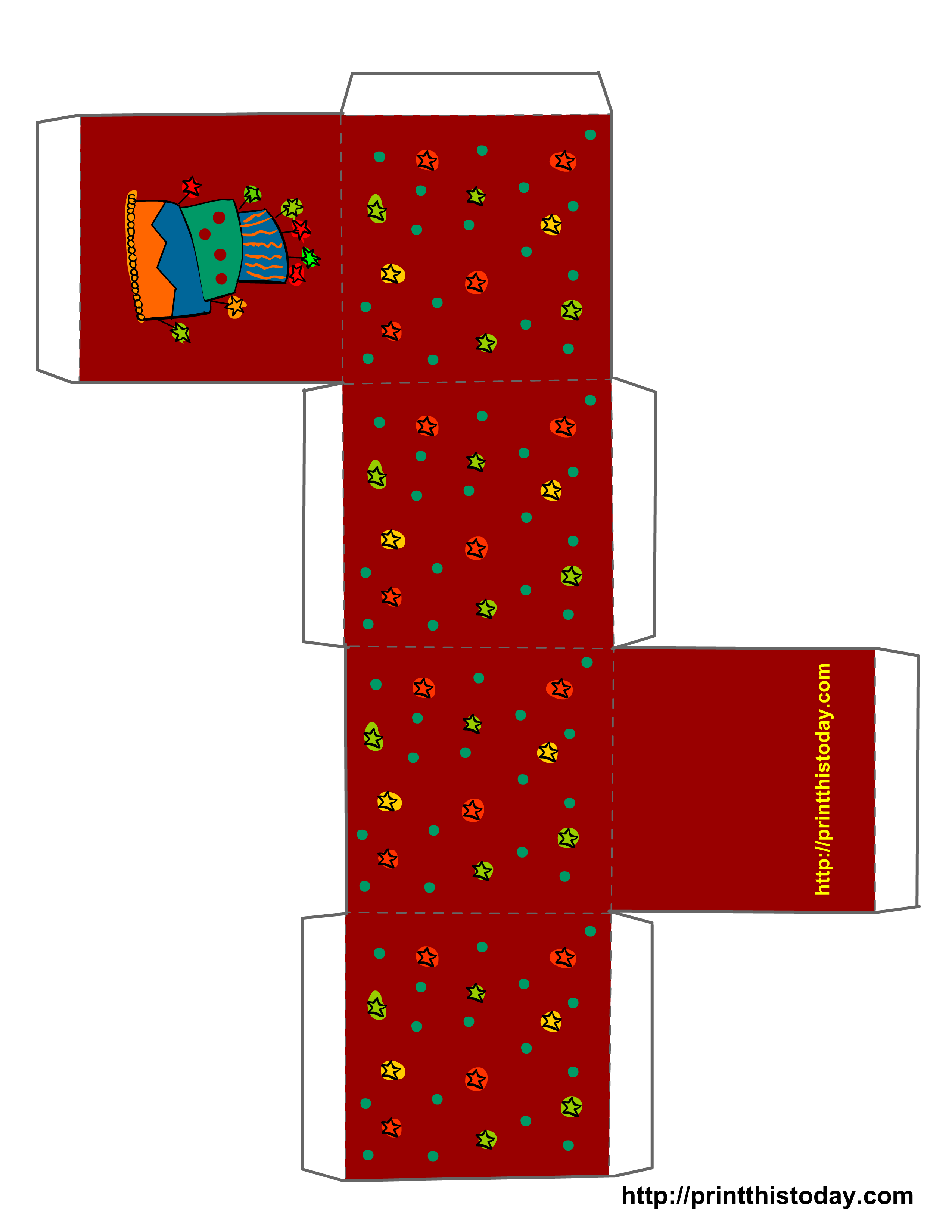 <strong>Printable Favor Box or Gift Box</strong> Templates | Woo! Jr. Kids ... Gift box template