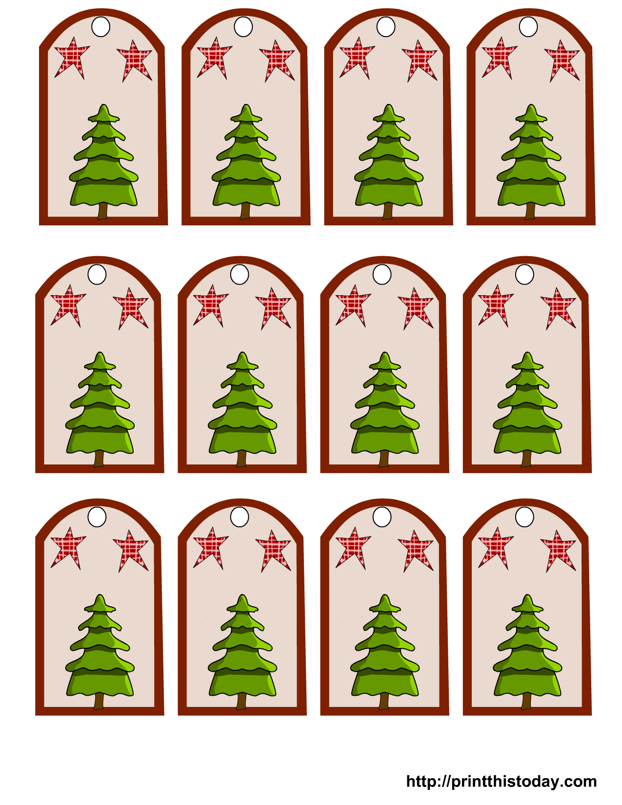 Pinterest Free Printable Christmas Gift Tags