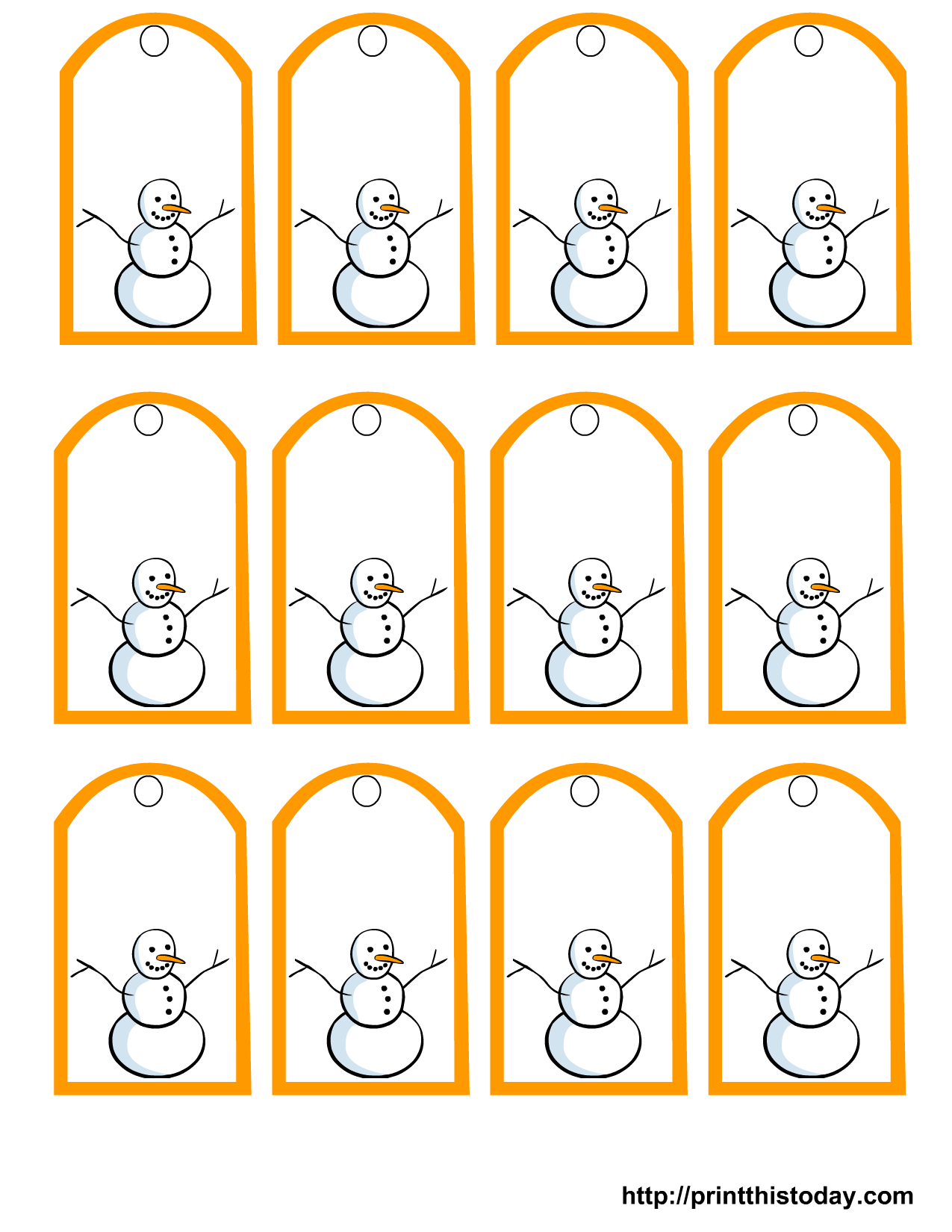 Printable Christmas Gift Tags Free Download