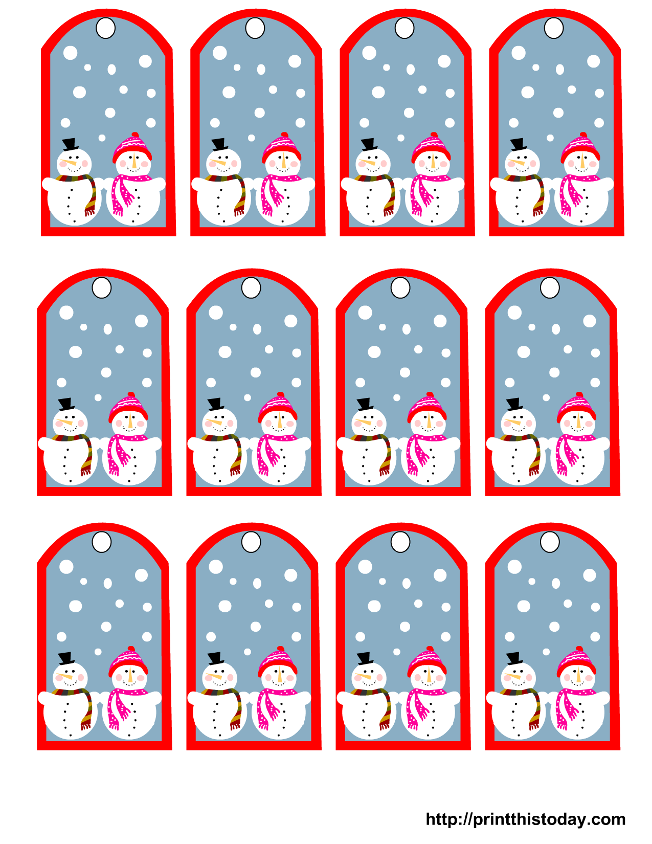 Christmas Gift Tags Free Printable Personalized