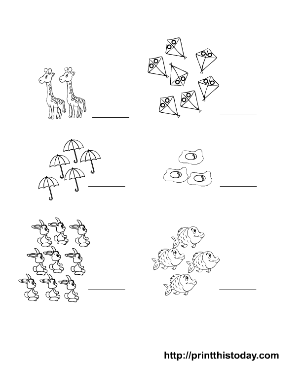 Printables Counting Worksheets 1-10 counting worksheets 1 10 davezan