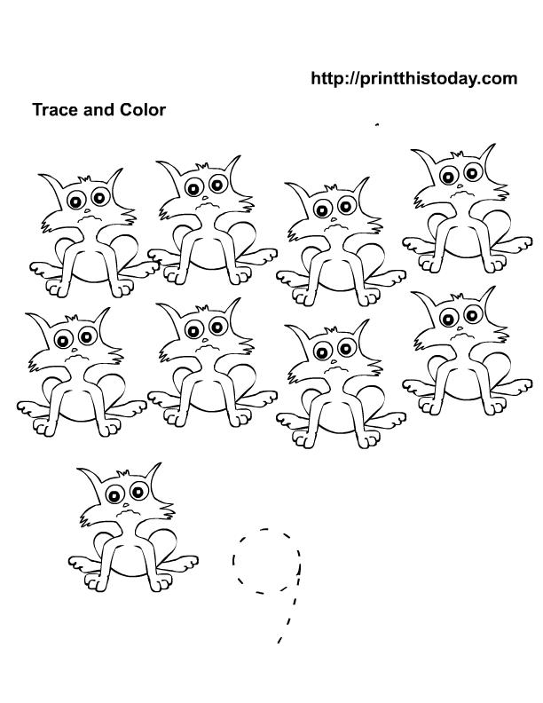 Free Printable preschool and kindergarten math worksheets