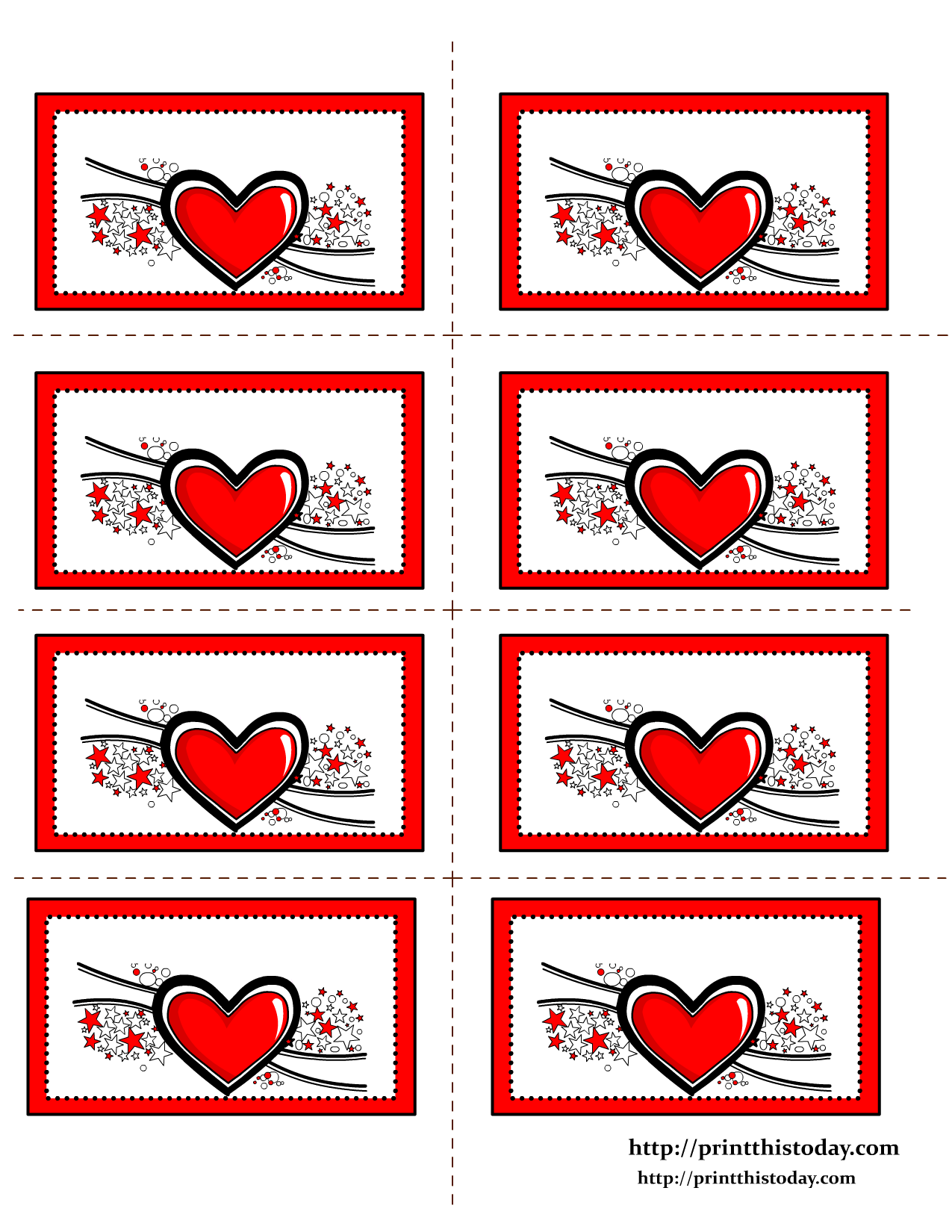Valentine Day Labels Printable - Printable Word Searches