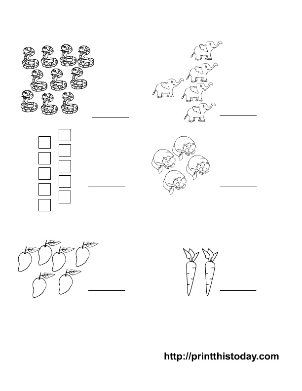 writing the matching number pre school maths worksheets